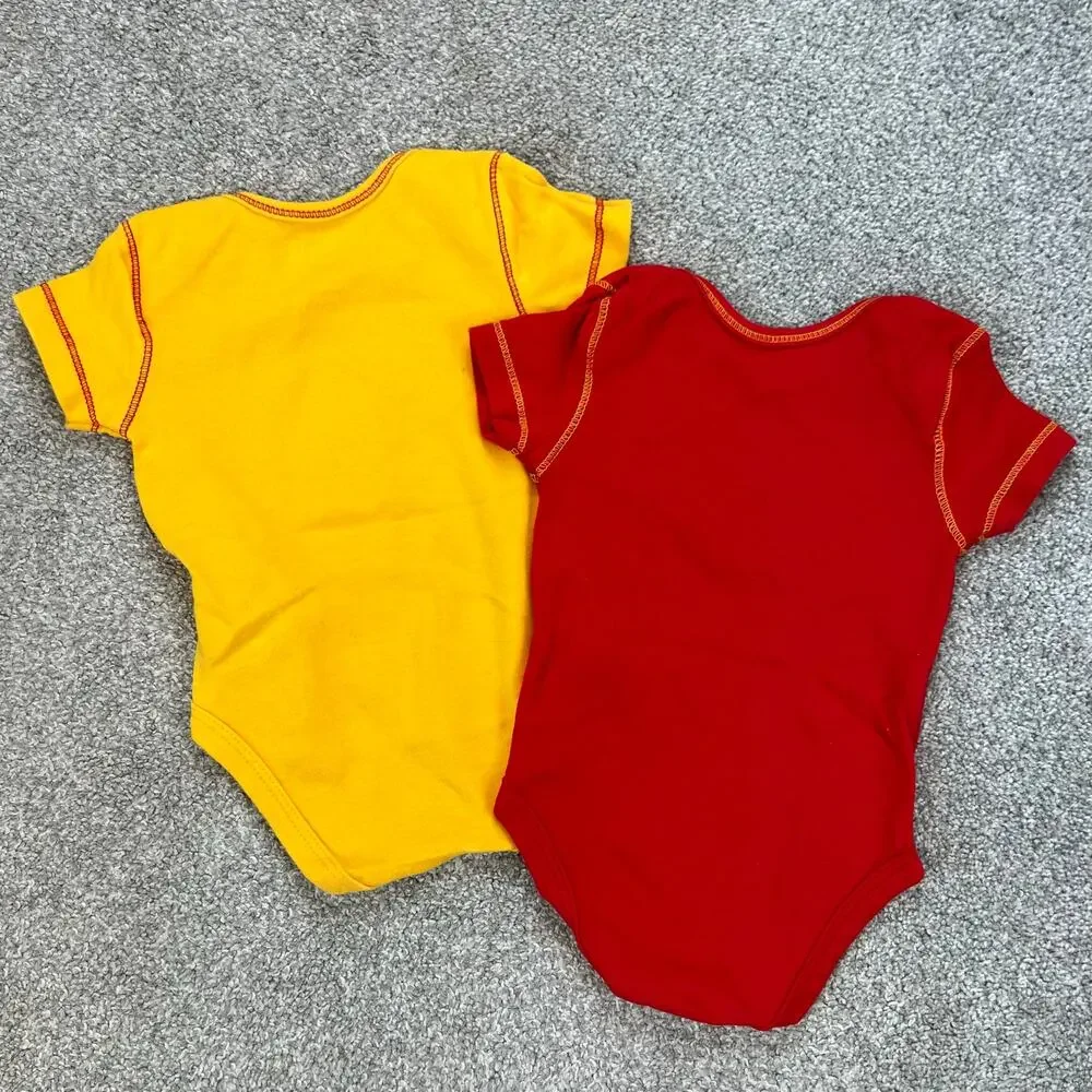 Kansas City Chiefs Football NFL Team Apparel Baby One-Piece Bundle (3-6M)